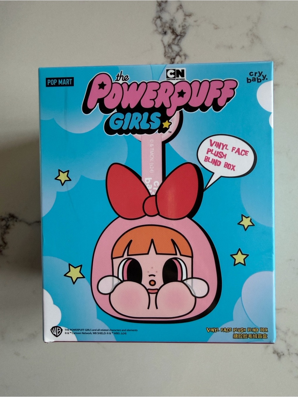 The Powerpuff Girls Vinyl Face Plush Blind Box - Blue Packaging